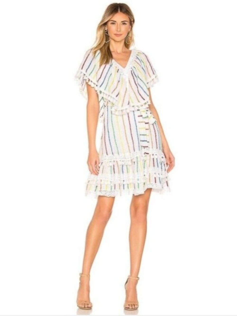 Place Nationale Tende Wing Sleeve mini dress women's in size 1